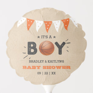 It's A Boy! Basketball Themed Co-ed Baby Shower Balloon