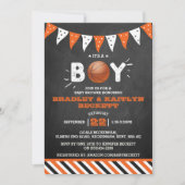 It's A Boy! Basketball Themed Co-ed Baby Shower Invitation (Front)