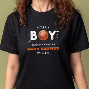 It's A Boy! Basketball Themed Co-ed Baby Shower T-Shirt