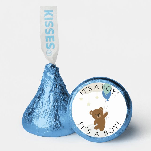 It's a boy Bear with Balloon Hershey®'s Kisses® (Front)