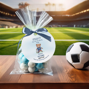It's A Boy Bearly Wait Soccer Player Baby Shower Favor Tags