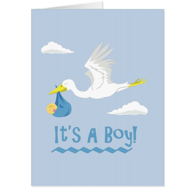 It's a Boy! Big Card (Front)