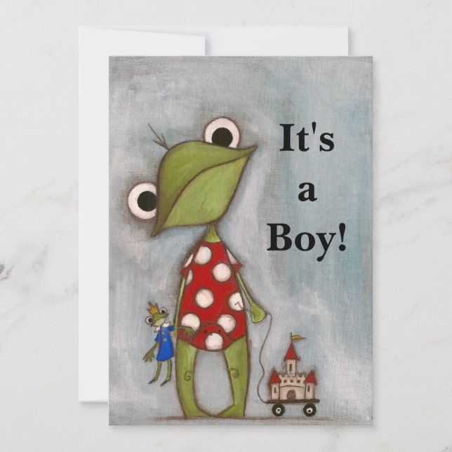 It's a Boy! - Birth Announcement (Front)