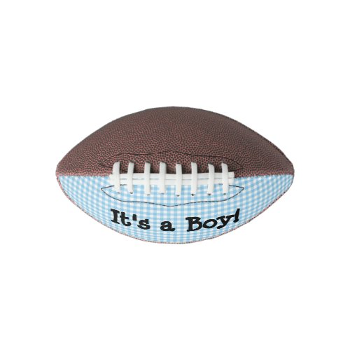 Its a Boy Blue Baby Gender Announcement Football Football