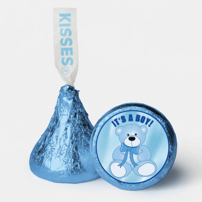 It's A Boy Blue Baby Shower Hershey®'s Kisses® (Front)