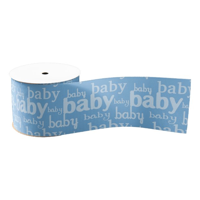 It's A Boy Blue Baby Shower Party Grosgrain Ribbon (Spool)