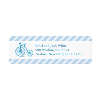 It's A Boy Blue Baby Shower Return Address Labels by all_items at Zazzle
