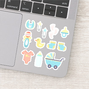 It's a Boy Blue Baby Shower Sticker