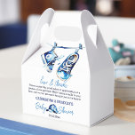 It's a boy blue baby sports shoe cap baby shower favor boxes<br><div class="desc">It's a boy blue baby shower favor gift bags blue sport shoes blue cap simple modern watercolor nice for sporty people sports themed baby shower.</div>