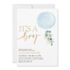 It's A Boy Blue Balloon Baby Shower 