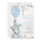 It's a boy blue balloon cute elephant baby shower