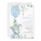 It's a boy blue balloon cute elephant baby shower