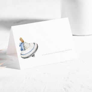 It's A Boy Blue Boho Toys Place Card