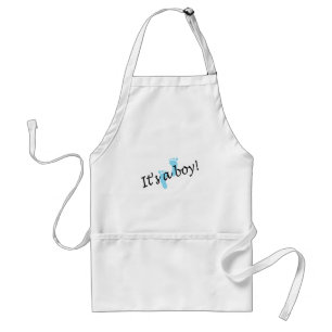 It's A Boy (Blue Feet) Adult Apron