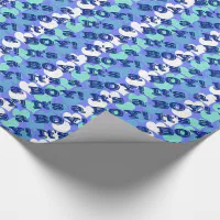 Blue Hearts New Baby Boy Wrapping Paper Gift Wrap Sheet