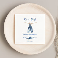 It's a boy blue jeans baby shower template