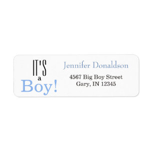 Birth Announcement Return Address Labels | Zazzle