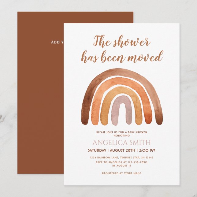It's A Boy - Boho Rainbow Baby Shower I Invitation (Front/Back)