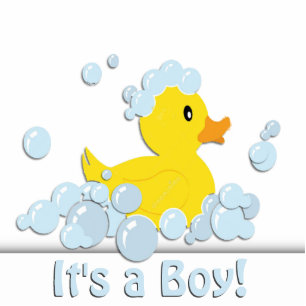 It's a Boy Bubble Baby Shower Blue Statuette