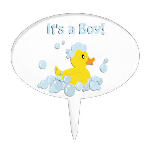 It's a Boy Bubble Baby Shower Cake Topper