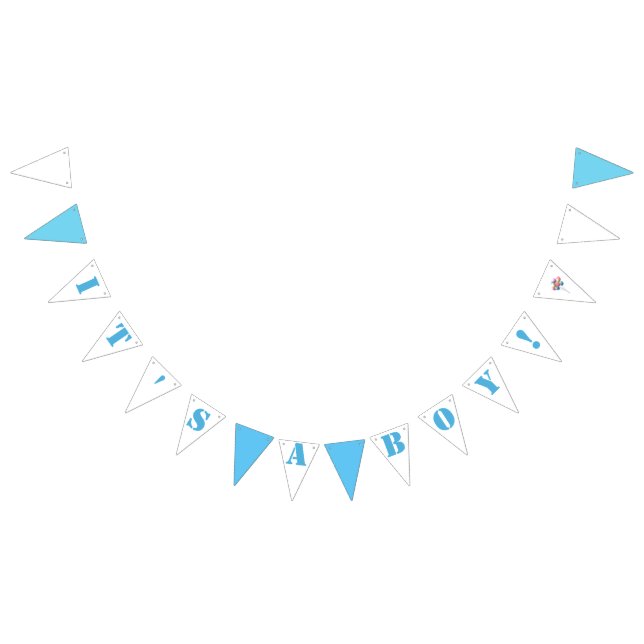 It's A Boy! Bunting Flags (All)