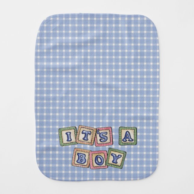 It's a Boy - Burp Cloth (Front)