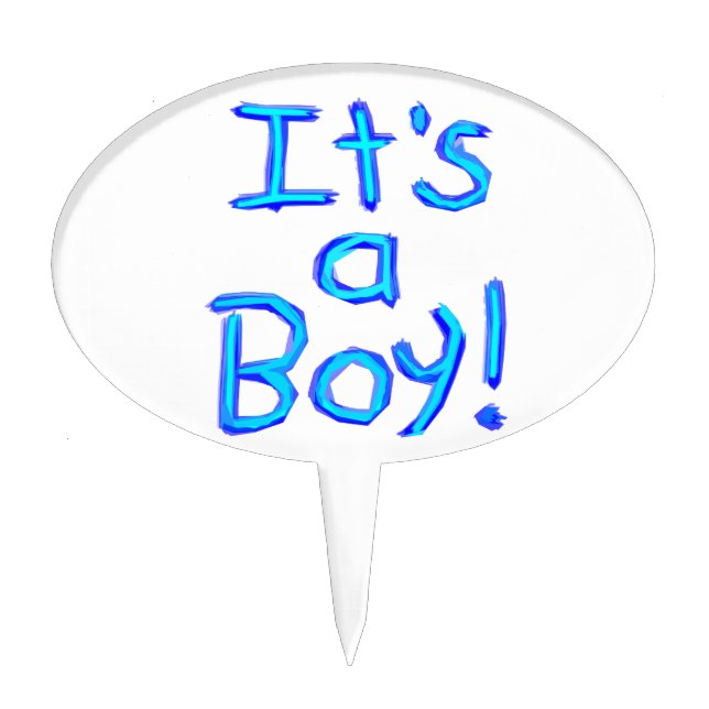 It's a Boy! Cake Topper (Front)