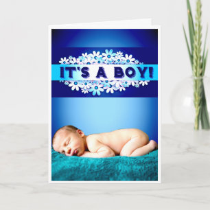 It's a boy! card