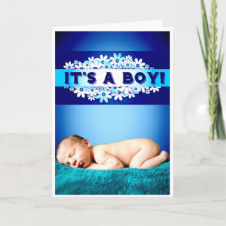 'It's a boy!' card