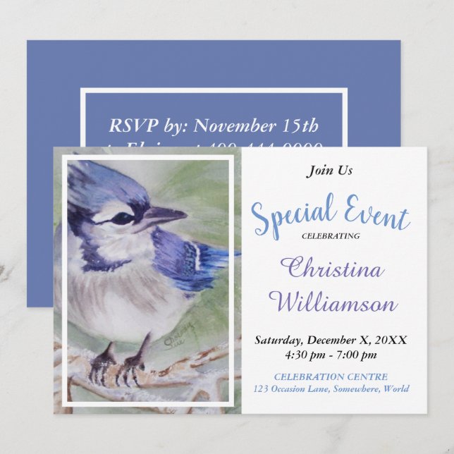 IT'S A BOY CELEBRATION PARTY INVITE (Front/Back)