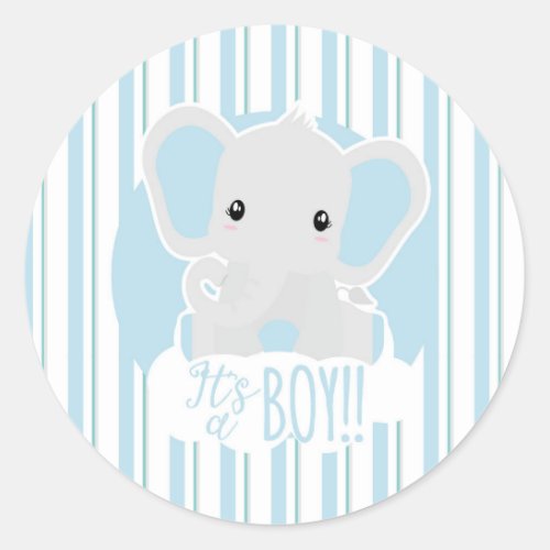 Its a boy classic round sticker