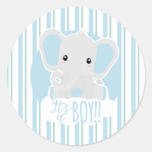 It's a boy! classic round sticker