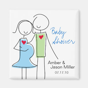 It's a Boy, Coed Baby Shower Magnet Favors