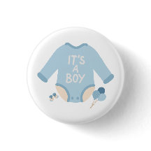 It's A Boy Cute Baby  Announcement