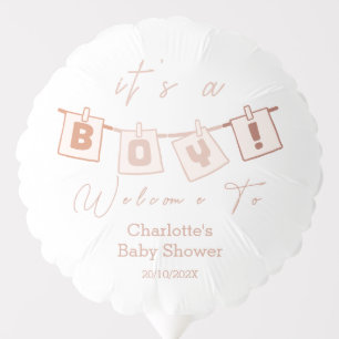 It's a Boy! Cute Notedry Boho Color Baby Shower Balloon