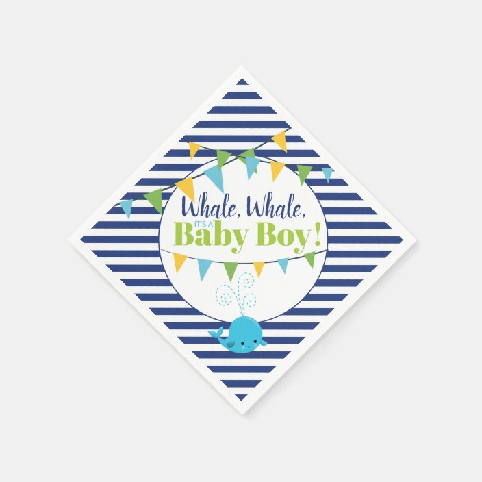 baby boy shower napkins