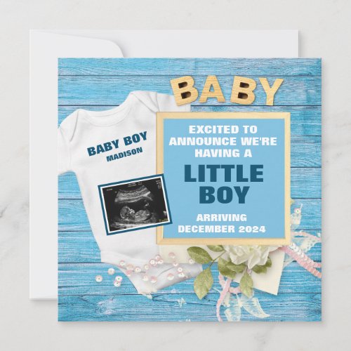 Its A Boy Digital Pregnancy Announcement