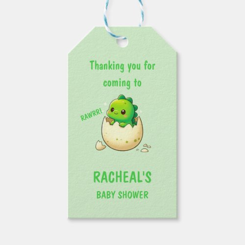 Its a Boy Dinosaur Baby Shower Baby Shower Gift Tags