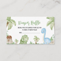 It's A Boy Dinosaur Baby Shower Diaper Raffle