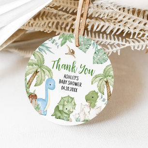 It's A Boy Dinosaur Baby Shower  Favor Tags