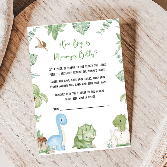 It's A Boy Dinosaur Baby Shower How Big Is Game (It's A Boy Dinosaur Baby Shower Game)