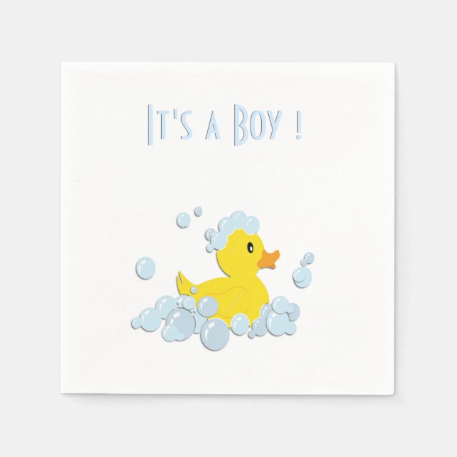 It's a Boy Duck Napkins (Front)