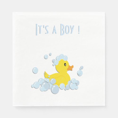 Its a Boy Duck Napkins