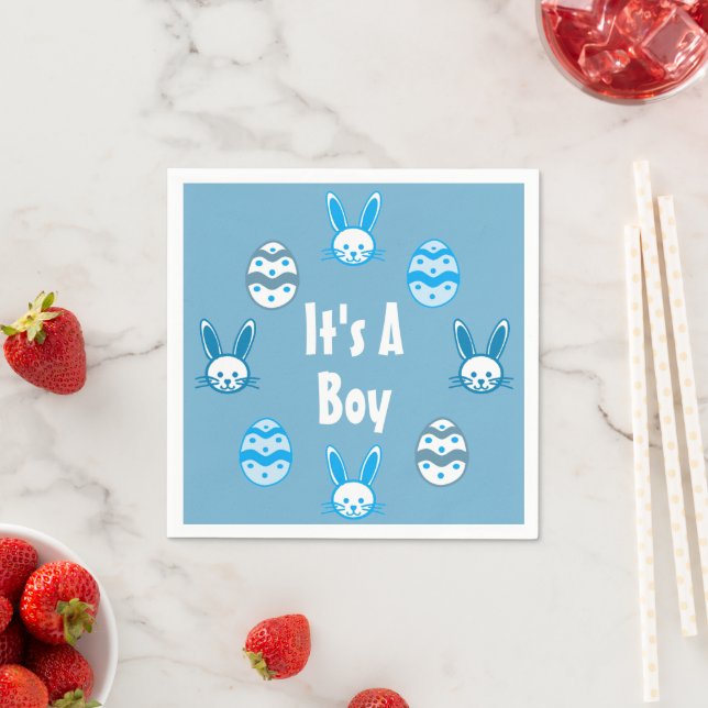 It's a Boy Easter Napkins (Insitu)