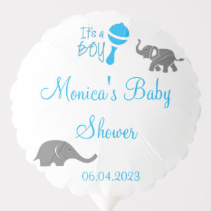 It's a boy Gender reveal Baby Shower Blue Elephant Balloon