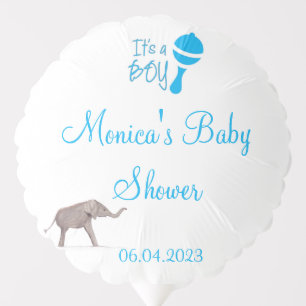 It's a boy Gender reveal Baby Shower Blue Elephant Balloon