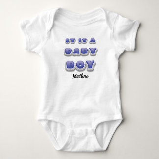 "It's a Boy! Gender Reveal Newborn Baby Grow Gift" Baby Bodysuit