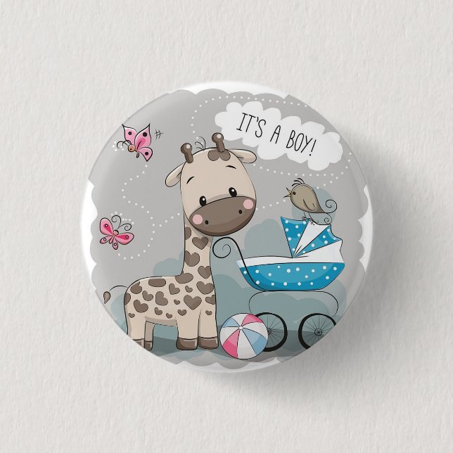 It's a boy, gift for boy, son, kids button (Front)
