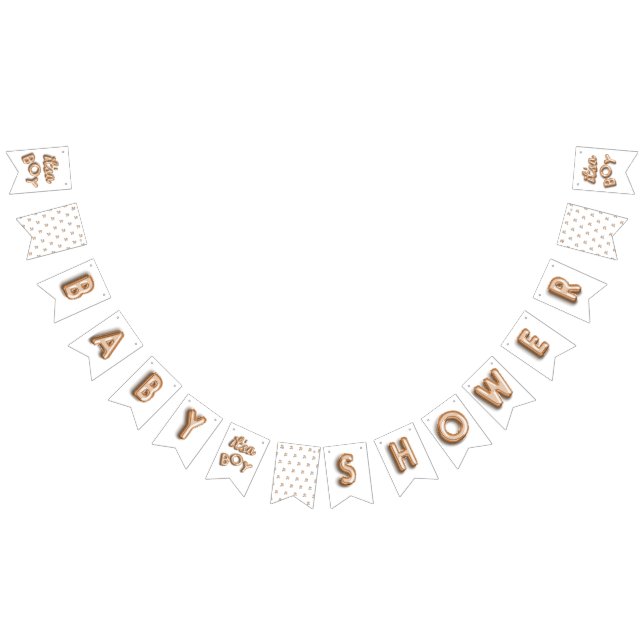 ITS a boy! Gold bunting Flags (All)