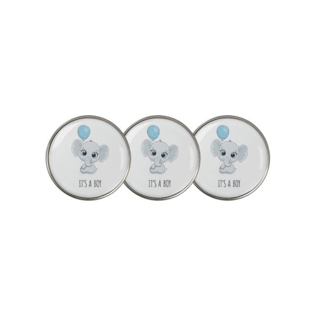 It's a Boy Golf Ball Marker (3 Up)